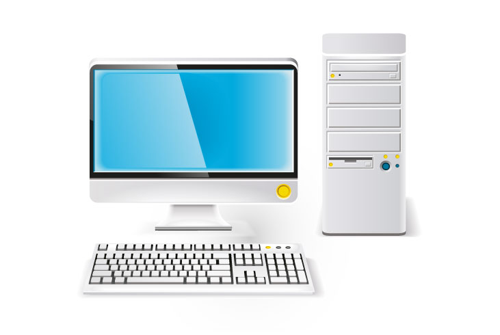 computer, technik, icon